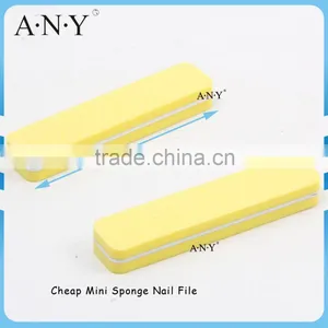 Nail Art Manicure Using Cheap Yellow Cusom Sponge Mini Nail File thumbnail-1
