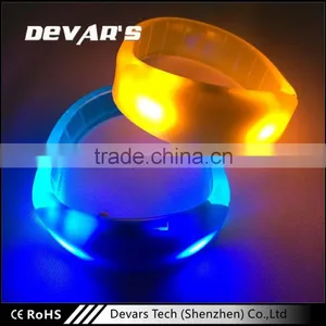 Shenhzhen Factory Custom New Products Light up Customled Led Colorful Wristband thumbnail-6