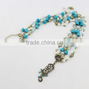 2016 New HotBohemian Metal Rhinestone Water Pendant Head Chain Jewelry Headband thumbnail-3