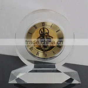 2016 Round Crystal Glass Travel Wall Alarm Clock for Sale thumbnail-4