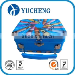 Wholesale Metal Lunch Handle Tin With Lock thumbnail-2