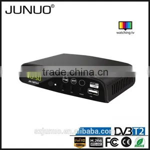 JUNUO Shenzhen Manufacture OEM Quality FTA HD Mpeg4 Digital Terrestrial tv Decoder Set Top Box Dvb-t2 Nigeria thumbnail-1