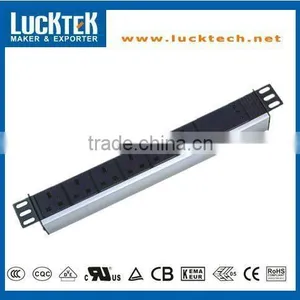 19" 1.0U 6 WAY UK TYPE MASTER-SLAVE PDU thumbnail-1