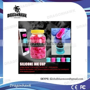 Tattoo Accessories Silicone Tattoo Ink Cup Holder Pink Color thumbnail-2