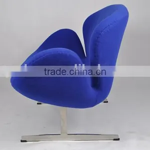 Living Room Sofa Furniture Cashmere Two Seat Swan Sofa thumbnail-3