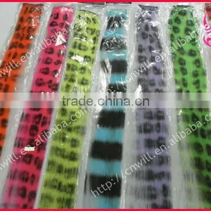 Pretty Synthetic Clip in Leopard Print Hair Extensions Leopard Hair Extensions thumbnail-3