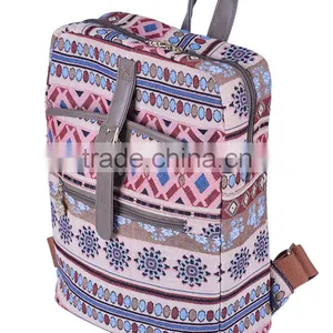 Durable Floral School Laptop Backpack for Teenagers thumbnail-1