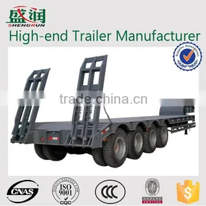 Low Loader / Low Bed Truck Trailer Used to Transport Crawl Equipment thumbnail-1