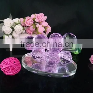 Colorful k9 Crystal Grape for Wedding and Home Decoration thumbnail-1