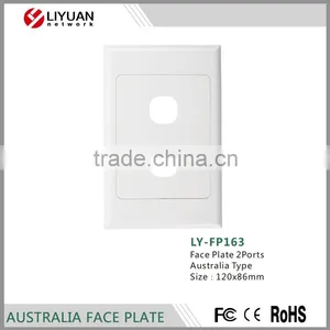LY-FP163 3 Port RJ5 LiYuan Australia Face Plate Wall Outlet thumbnail-1