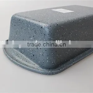 Non-stick Carbon Steel Metal Baking Tray Mould Marble Enamel Coating Loaf Pan thumbnail-4