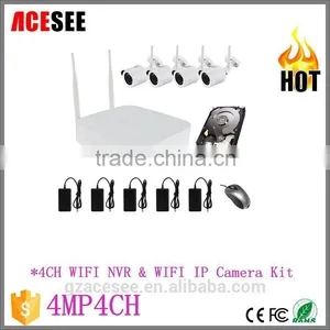 Acesee Hot Selling 4 Channels Wifi IP Camera 4 MP NVR Kits WIFI9804H400 thumbnail-1