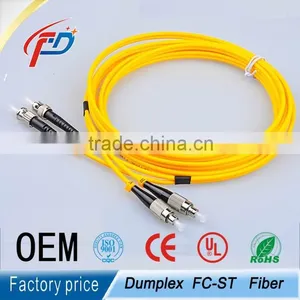 FC/ups-ST/ups Singlemode Duplex Fiber Optic Patch Cable Connector thumbnail-1