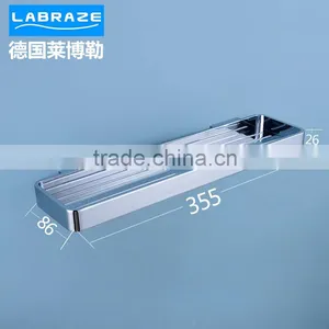 LABRAZE LE8014 Long Rectangle Corner Bathroom Rack With Chrome Plating thumbnail-1