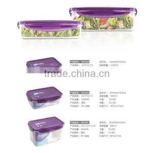BPA FREE Microwavable Food Container Plastic With Locking Lid thumbnail-3