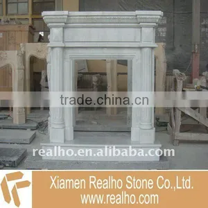 Volakas White Fireplace thumbnail-1