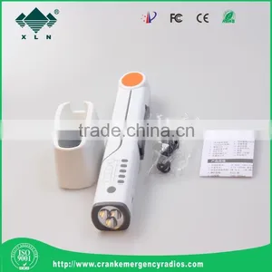 2016 Newest High Brightness LED Desk Lamp Dynamo Torch Also Called Multifunction Solar Office Desk Lamp With FM Radio and USB thumbnail-2