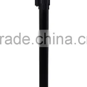 Retractable Stanchion, 6 Posts + Portrait Signframe, 36" Ht, 78" Black Belt thumbnail-2