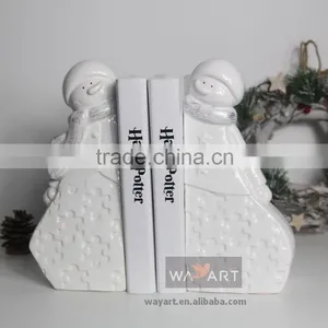 Best Seller Jigsaw Snowman Ceramic Book Stand thumbnail-1