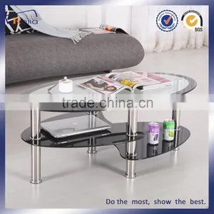 Modern Unique Tempered Glass Coffee Tables/Living Room Tea Table thumbnail-1