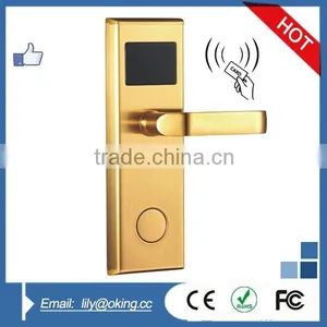 Free Software Stainless Steel RFID Smart Hotel Lock thumbnail-1