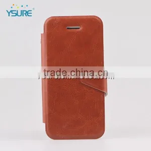 2016 Hot Sales Slim PU Leather Case for Iphone6 With Big Magnet and Support Stand thumbnail-1