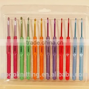 2016 New Fashion Accessory for DIY Kit Aluminum Plastic Crochet Hook thumbnail-1