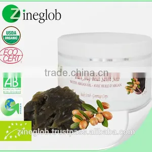 Black Soap With Orange Organic Argan Oil In Beauty Jar 250 gr thumbnail-1