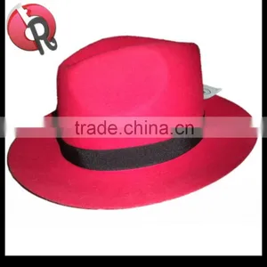 100% Australia Wool Men Blue Fedora Hats thumbnail-4