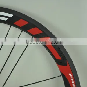 Ultra Light 700C 50mm Clincher Carbon Wheels 23mm Width Road Bike Wheels Bicycle Wheelset thumbnail-2