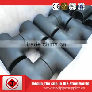 2016 High Quality Butt Welding Carbon Steel Equal Tee Sch40 thumbnail-3