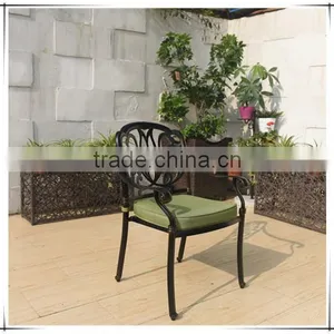 2016 Cast Aluminum Powder Coated Garden Table Set With Cushion - Antique Bronze thumbnail-3