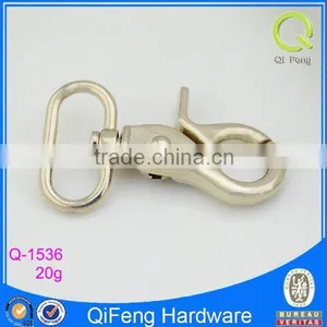 Q-1536 Zinc Alloy Hook Fancy Tiny Silver Zipper Hooks thumbnail-1