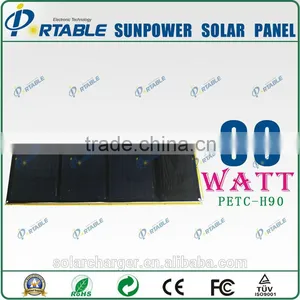 Portable Solar Power Charger High Efficiency Sunpower Solar Charger With 5v 18V Port thumbnail-3