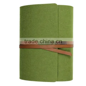 A5 Felt Leather Band Agendas 2014 With 6 Rings thumbnail-1