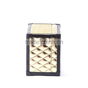 Chinese Factories Wholesale Custom High-grade Leather Dressing Case, Golden Gift Box thumbnail-4