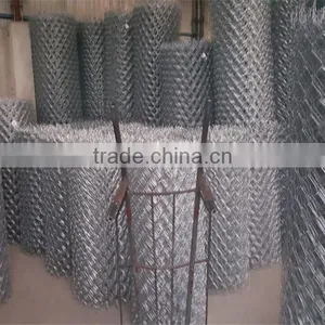 Diamond 65x65mm Hot Dip Galvanized Wire Woven Diamond Mesh Chainlink Fence thumbnail-1