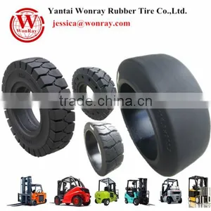 Resilient Rubber Solid Tire for Forklift Truck Electric Truck thumbnail-1