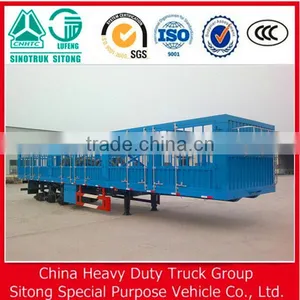 60ton Utility Cargo Trailer Fence Semi Trailer Stake Semi Trailer for Animals Transport thumbnail-6