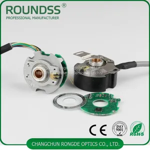 48mm Dia 8mm Hollow Shaft Rotary Servo Encoder DC 5V 2500 PPR thumbnail-4