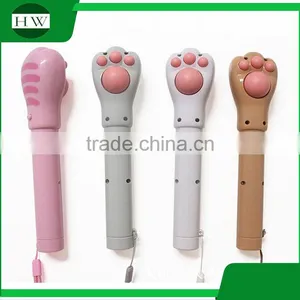 Multipurpose Mini Cartoon Cat Paw Portable Plastic Led Electric Torch Flashlight With Massage Hammer thumbnail-2