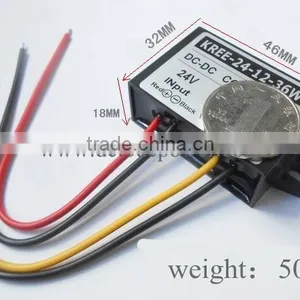 24V Turn 12V3A 2A Power Converter DC-DC Buck DC to AC Power Automotive Power Module Foot thumbnail-2