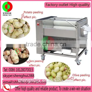Large Brush Peeling Machine Multifunction Vegetable Washer Automatic Root Vegetable Peeling Machine thumbnail-1