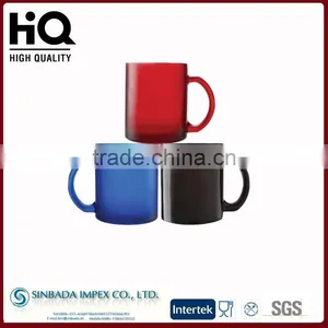 New Arrived Color Focus Wholesale Glass Coffee Mug Wtih Color thumbnail-1