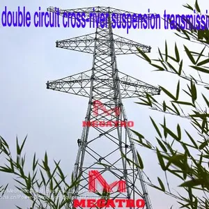 MEGATRO 750kV Double Circuit Cross-river Suspension Transmission Tower thumbnail-1