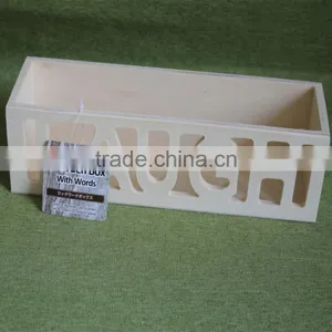 Cheapest Customized Small Plywood Decorative Storage Box With Laser Letter thumbnail-4