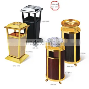 Rubbish Container With Ashtray for Hotel Hospital Lobby Airport Public Places thumbnail-4