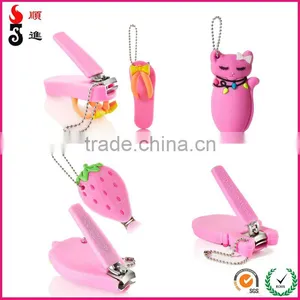 Cute Silicone Cover With Stainless Steel Nail Clipper for Gifts thumbnail-1