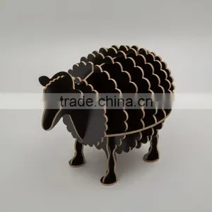 Creative Design Process of Small Wooden Drawer ,decoration Simple Home Furnishing of Cute Sheep thumbnail-2