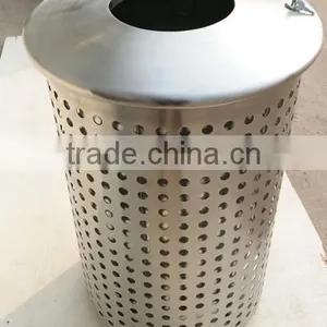 Arlau Outdoor Stainless Trash Can for Sale thumbnail-4